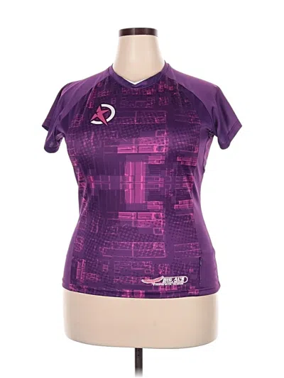 Pre-owned Assorted Brands Active T-shirt In Purple
