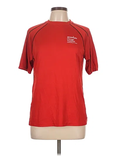Pre-owned Assorted Brands Active T-shirt In Red