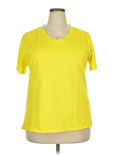 Pre-owned Assorted Brands Active T-shirt In Yellow