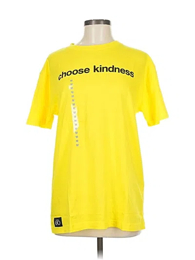 Pre-owned Assorted Brands Active T-shirt In Yellow