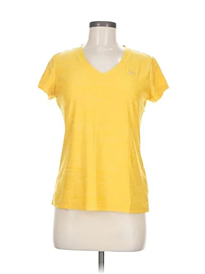 Pre-owned Assorted Brands Active T-shirt In Yellow