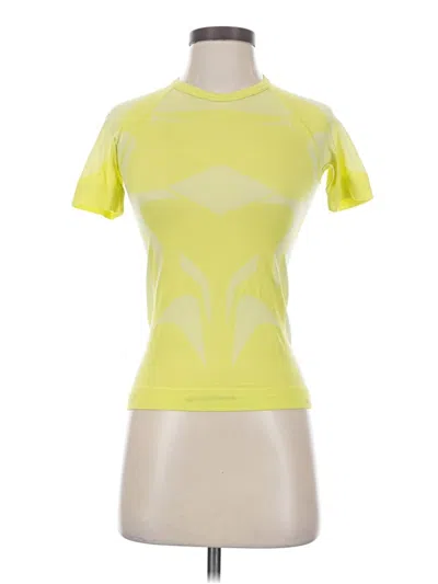 Pre-owned Assorted Brands Active T-shirt In Yellow