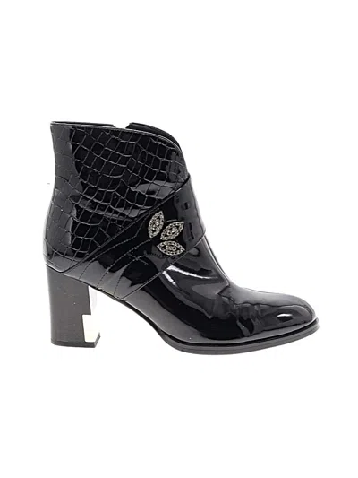 Pre-owned Assorted Brands Ankle Boots In Black