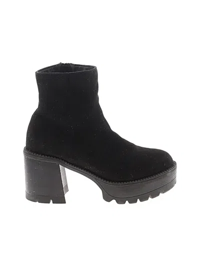 Pre-owned Assorted Brands Ankle Boots In Black