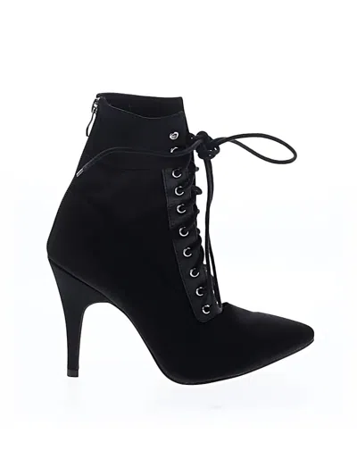 Pre-owned Assorted Brands Ankle Boots In Black