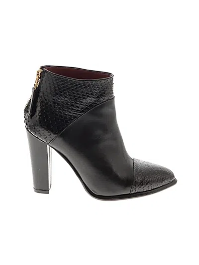 Pre-owned Assorted Brands Ankle Boots In Black