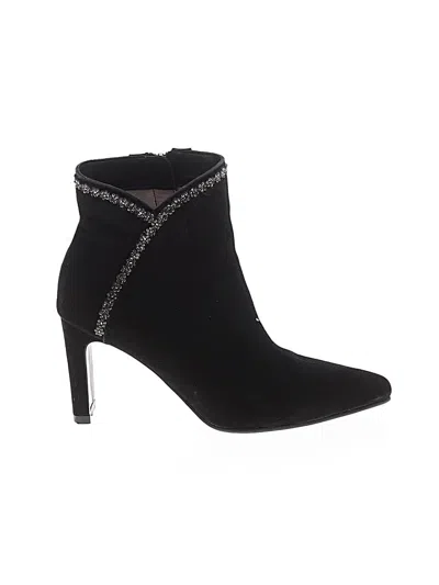 Pre-owned Assorted Brands Ankle Boots In Black