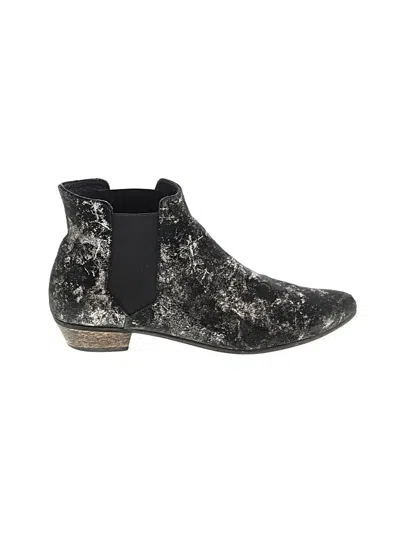 Pre-owned Assorted Brands Ankle Boots In Black