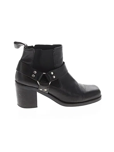 Pre-owned Assorted Brands Ankle Boots In Black