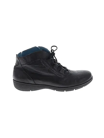 Pre-owned Assorted Brands Ankle Boots In Black