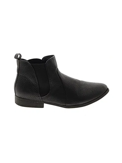 Pre-owned Assorted Brands Ankle Boots In Black