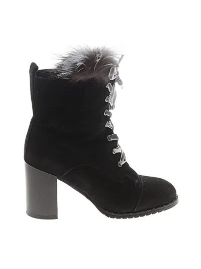Pre-owned Assorted Brands Ankle Boots In Black