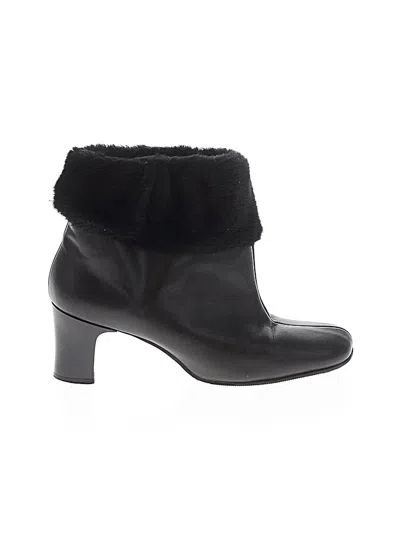 Pre-owned Assorted Brands Ankle Boots In Black