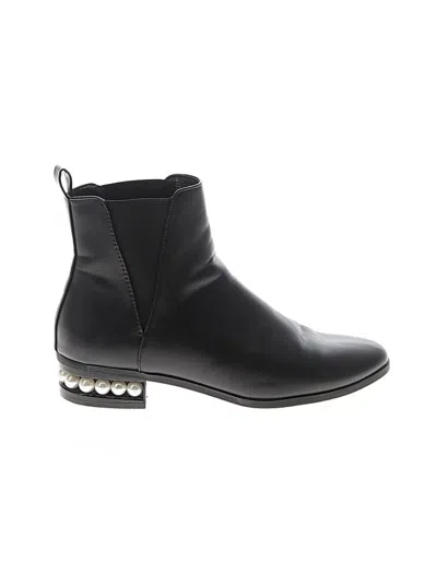Pre-owned Assorted Brands Ankle Boots In Black