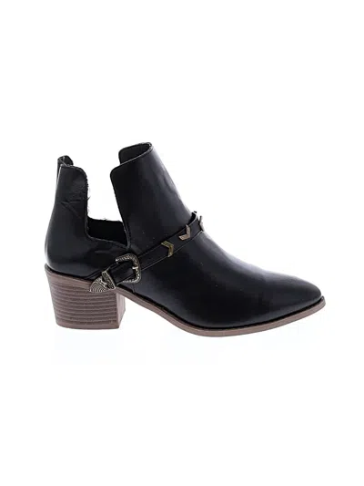 Pre-owned Assorted Brands Ankle Boots In Black