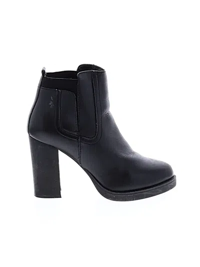 Pre-owned Assorted Brands Ankle Boots In Black
