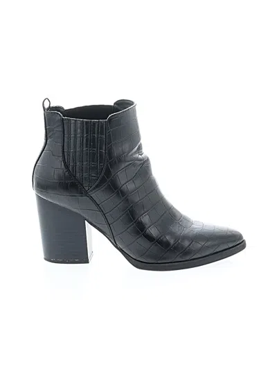 Pre-owned Assorted Brands Ankle Boots In Black