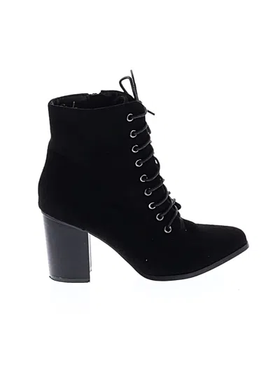 Pre-owned Assorted Brands Ankle Boots In Black