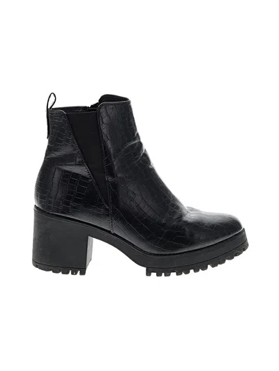 Pre-owned Assorted Brands Ankle Boots In Black