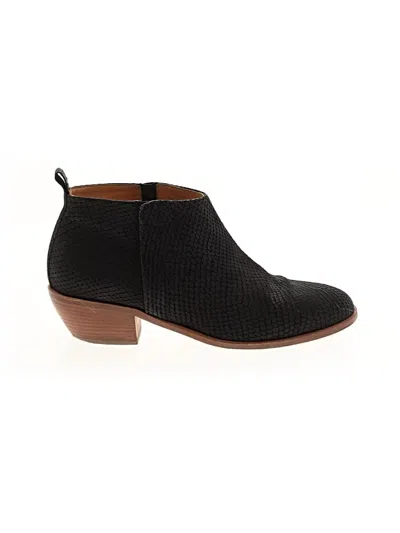 Pre-owned Assorted Brands Ankle Boots In Black