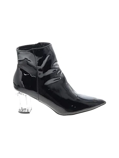 Pre-owned Assorted Brands Ankle Boots In Black