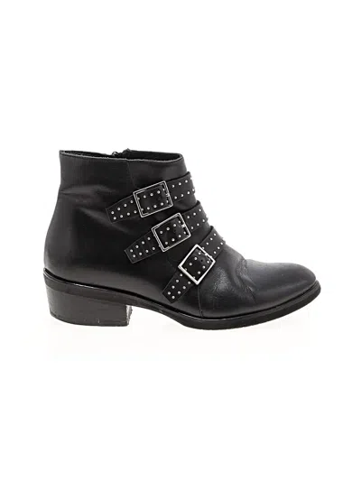 Pre-owned Assorted Brands Ankle Boots In Black