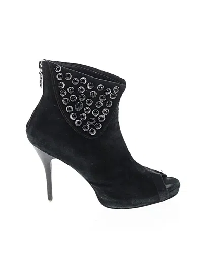 Pre-owned Assorted Brands Ankle Boots In Black