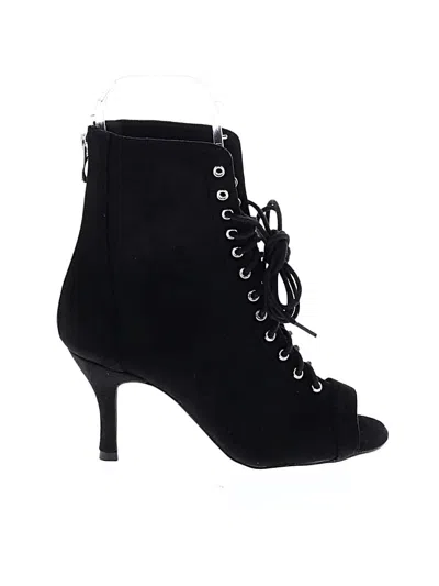 Pre-owned Assorted Brands Ankle Boots In Black