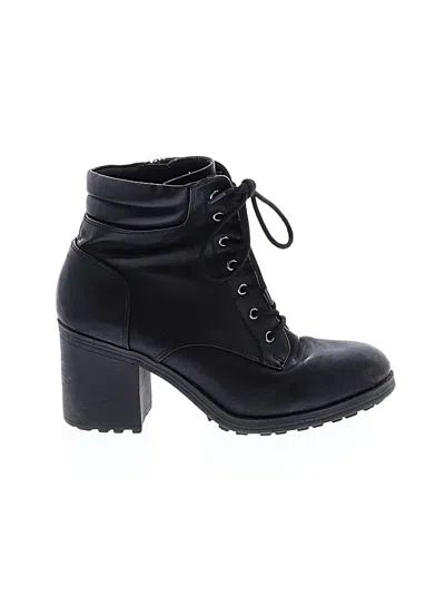 Pre-owned Assorted Brands Ankle Boots In Black