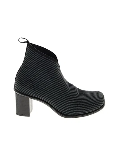 Pre-owned Assorted Brands Ankle Boots In Black