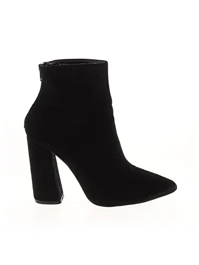 Pre-owned Assorted Brands Ankle Boots In Black
