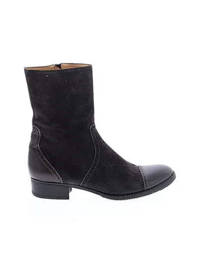 Pre-owned Assorted Brands Ankle Boots In Black