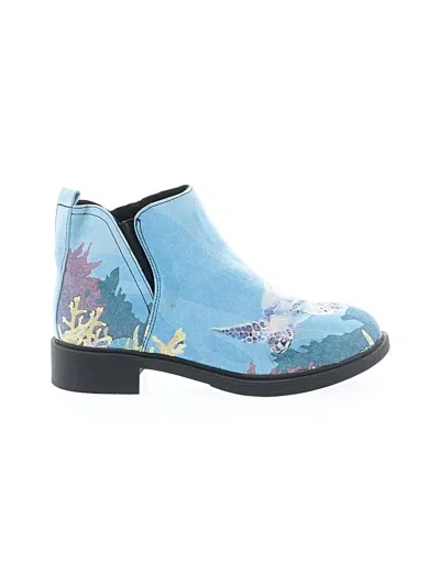 Pre-owned Assorted Brands Kids' Ankle Boots In Blue