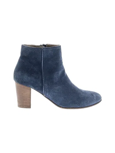 Pre-owned Assorted Brands Ankle Boots In Blue