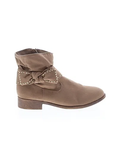 Pre-owned Assorted Brands Ankle Boots In Brown