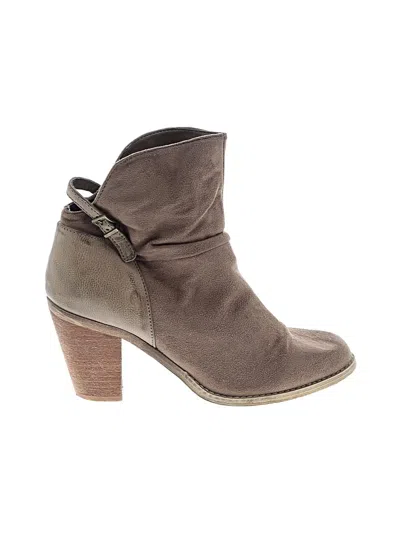 Pre-owned Assorted Brands Ankle Boots In Brown