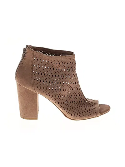 Pre-owned Assorted Brands Ankle Boots In Brown