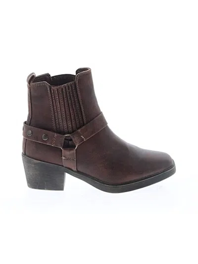 Pre-owned Assorted Brands Ankle Boots In Brown