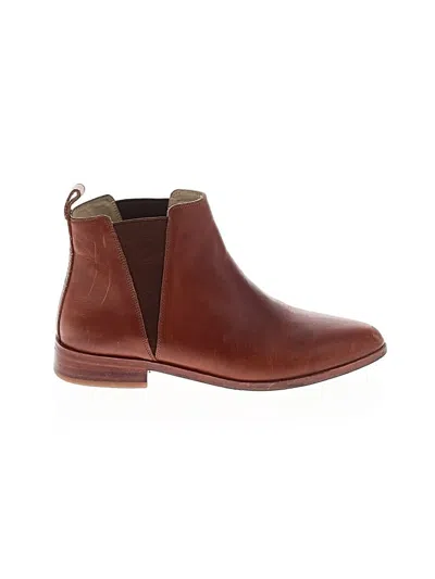 Pre-owned Assorted Brands Ankle Boots In Brown