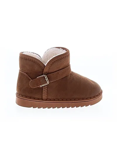 Pre-owned Assorted Brands Kids' Ankle Boots In Brown