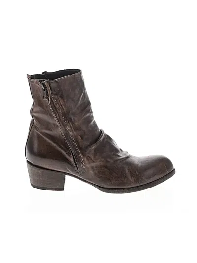 Pre-owned Assorted Brands Ankle Boots In Brown