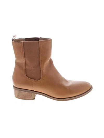 Pre-owned Assorted Brands Ankle Boots In Brown