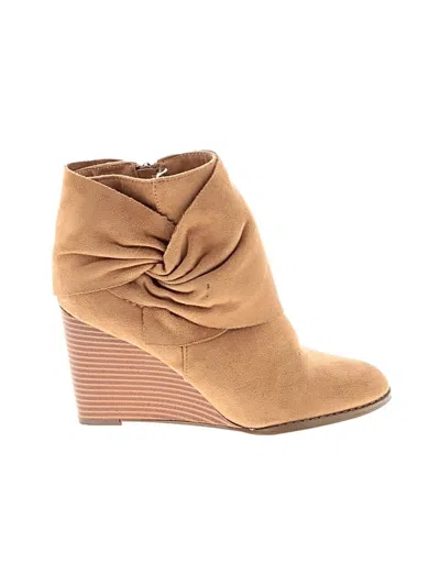 Pre-owned Assorted Brands Ankle Boots In Brown