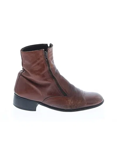 Pre-owned Assorted Brands Ankle Boots In Brown