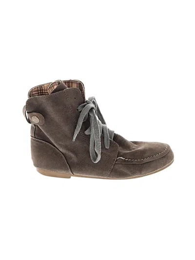 Pre-owned Assorted Brands Ankle Boots In Brown