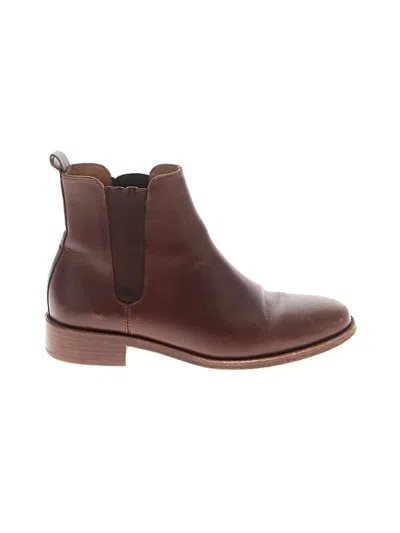 Pre-owned Assorted Brands Ankle Boots In Brown