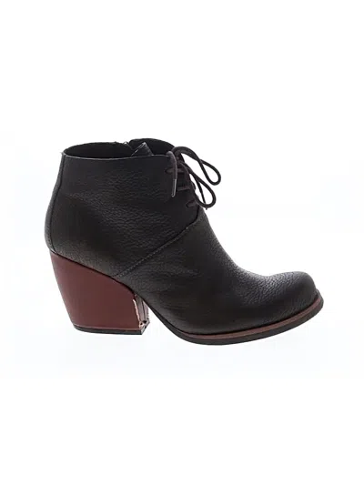 Pre-owned Assorted Brands Ankle Boots In Brown
