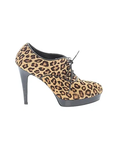 Pre-owned Assorted Brands Ankle Boots In Brown