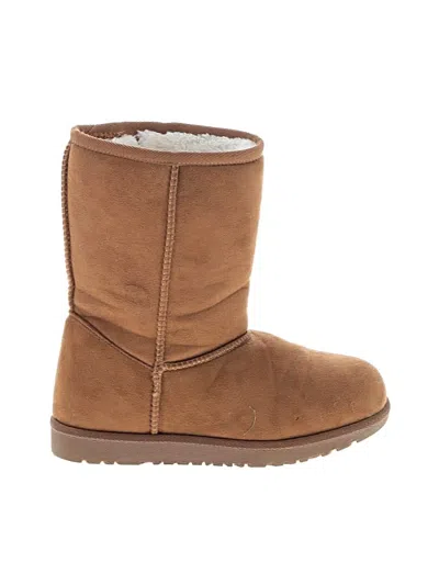 Pre-owned Assorted Brands Kids' Ankle Boots In Brown