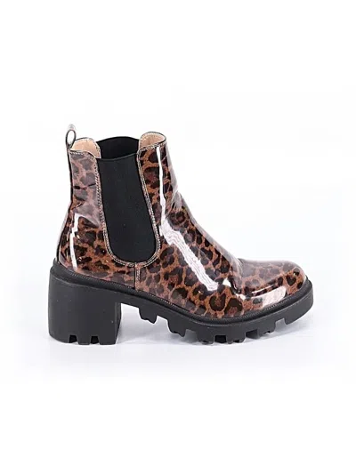Pre-owned Assorted Brands Ankle Boots In Brown